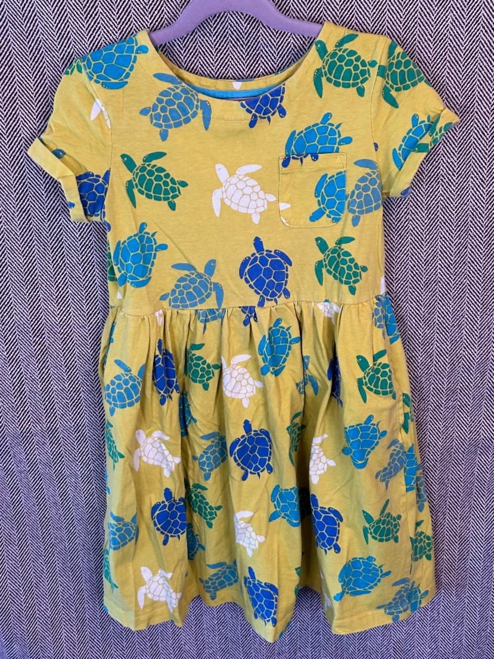 Boden Turtle Print Dress with Pockets